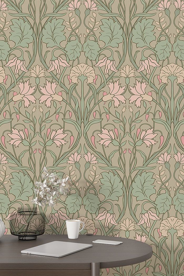 green-damask-wallpaper-tall-view