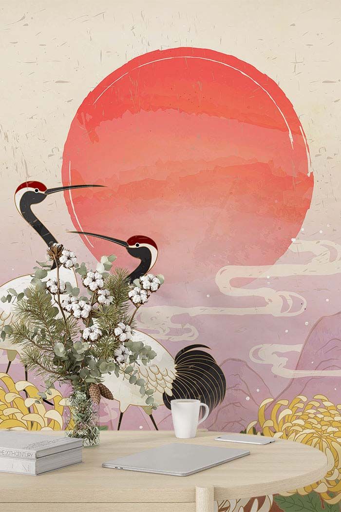 cream-crane-bird-chinoiserie-watercolour-wallpaper-wallpaper-detailed