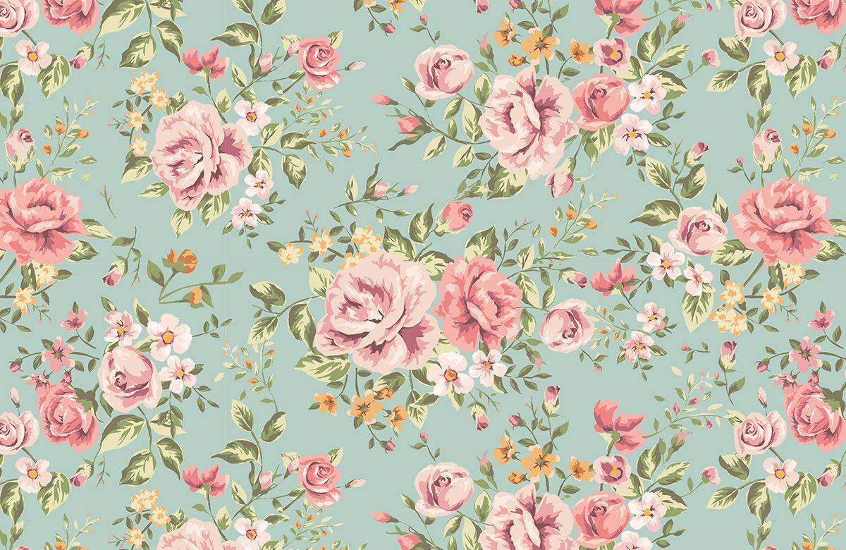 rose-wallpaper-bedroom-design