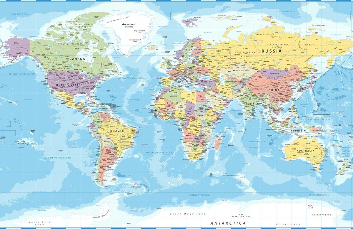 blue-map-design-Singular design large mural