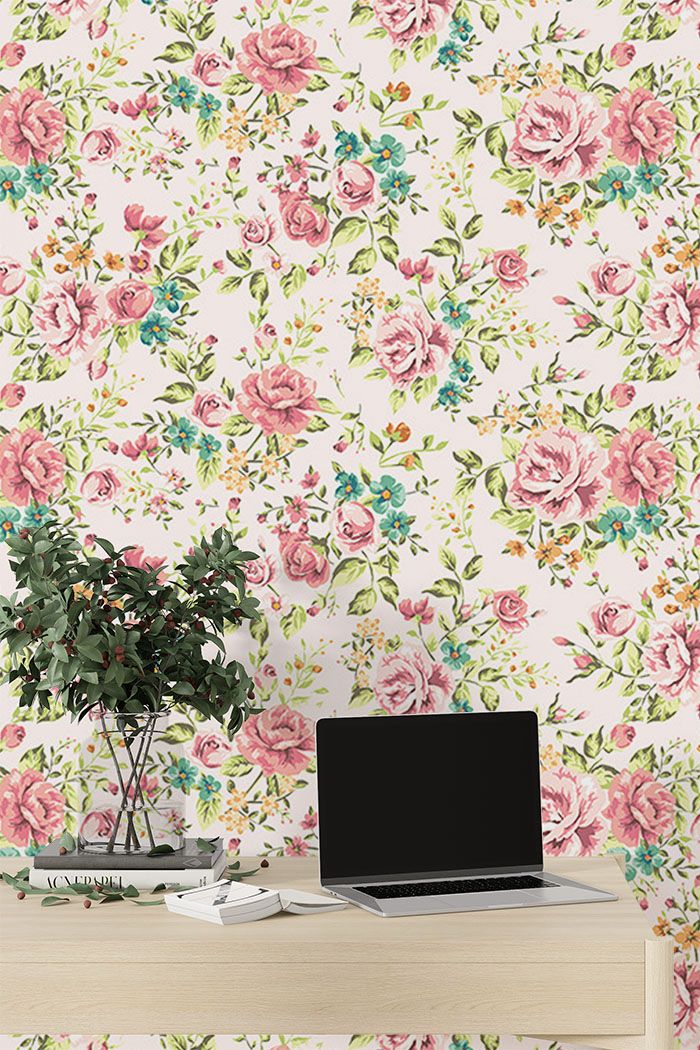 rose-wallpaper-for-wall-on-high-wall