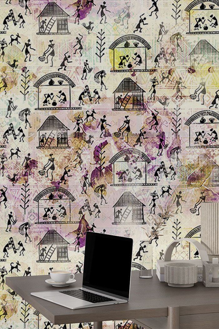 warli-wallpaper-tall-wall