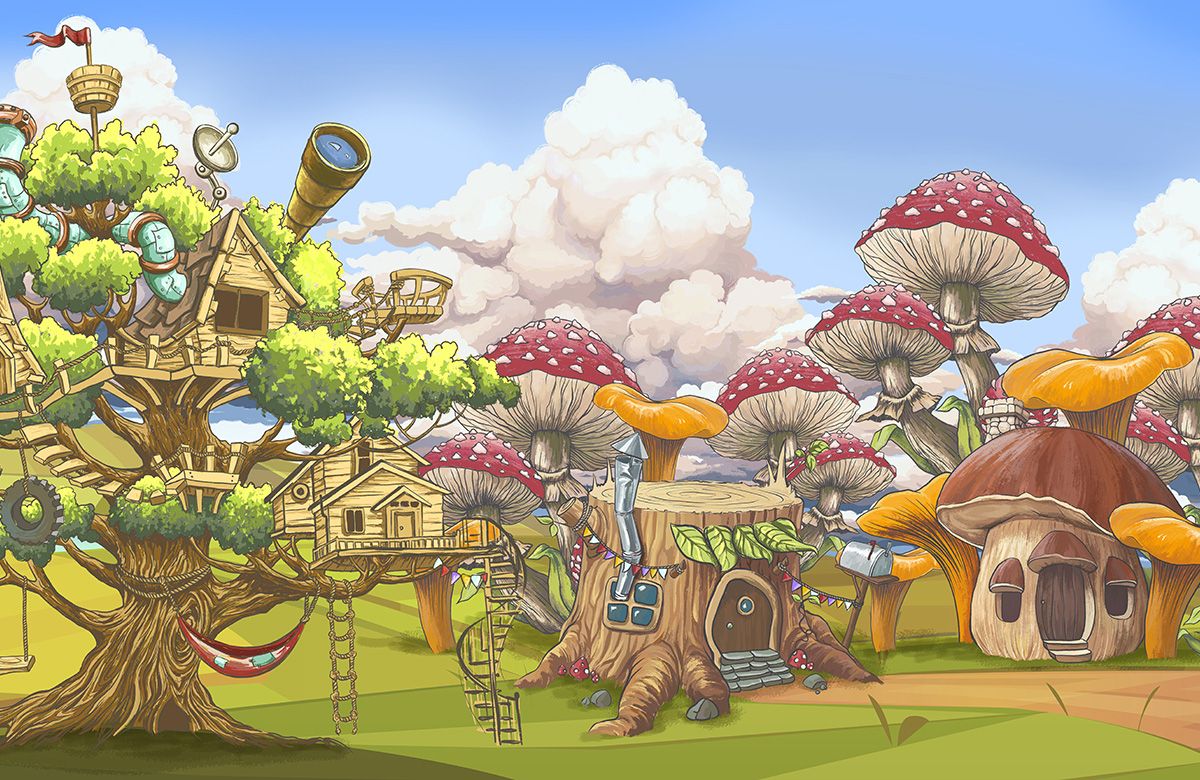tree-house-wallpaper-design-only