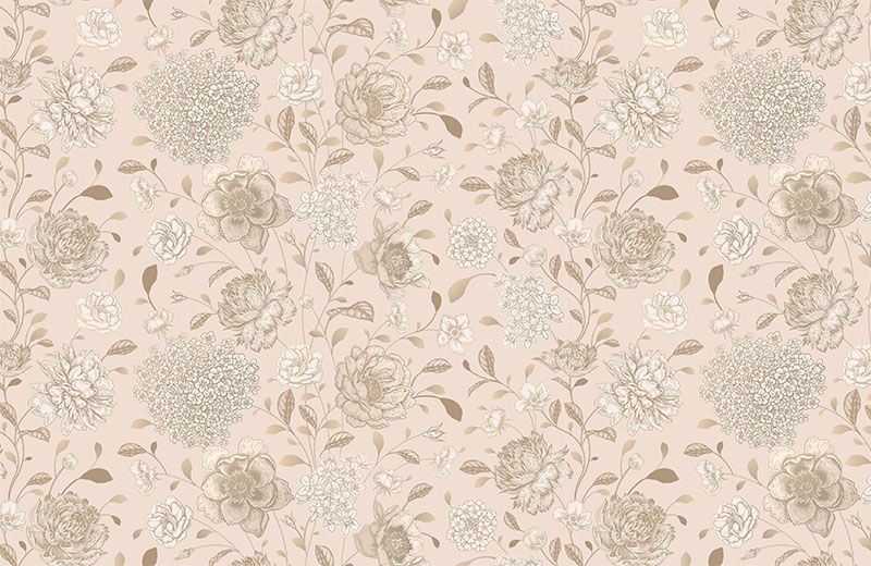 floral-wallpaper-living-room-design