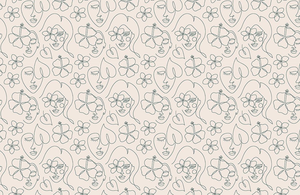 face-sketch-wallpaper-design