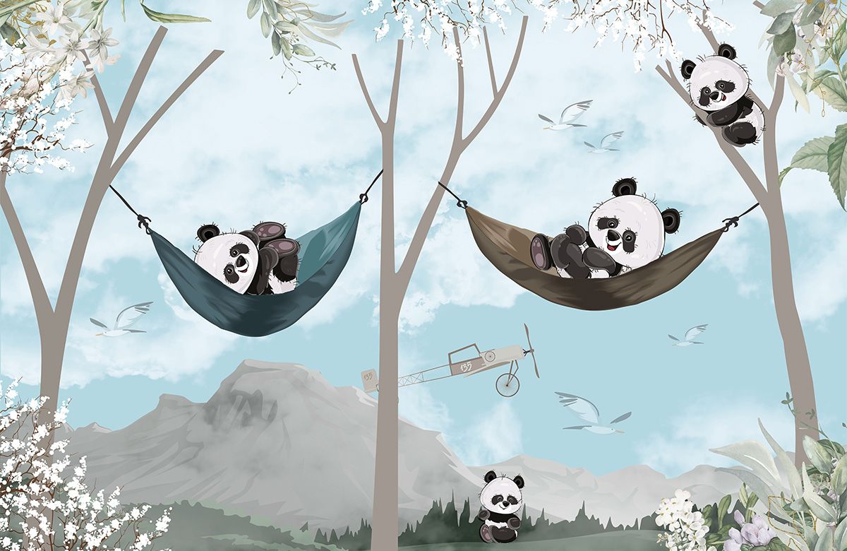 playful-sleeping-panda-on-a-swing-murals-only-image