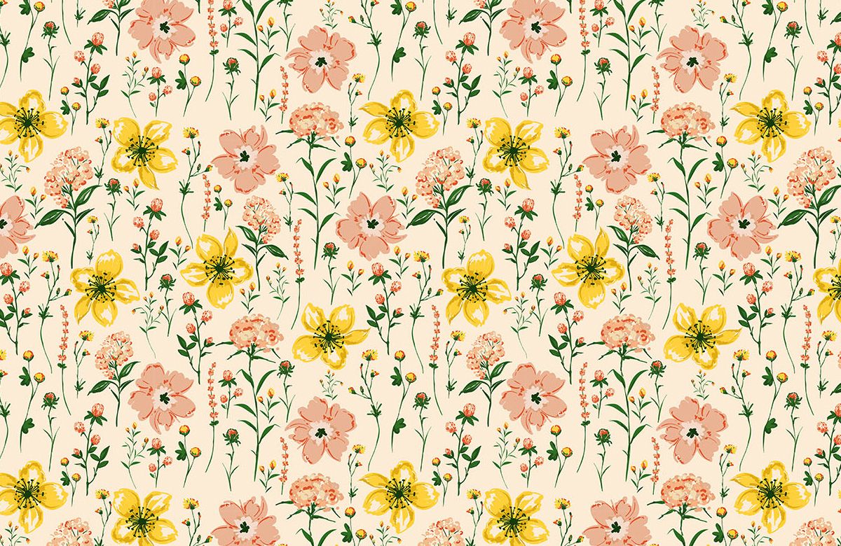 yellow-flower-wallpaper-for-walls-design