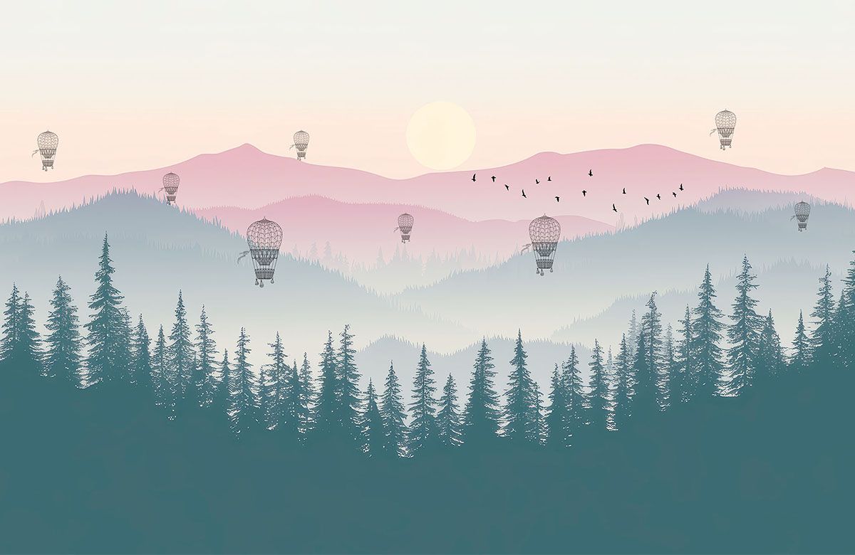 twilight-hot-air-balloon-wallpaper-view