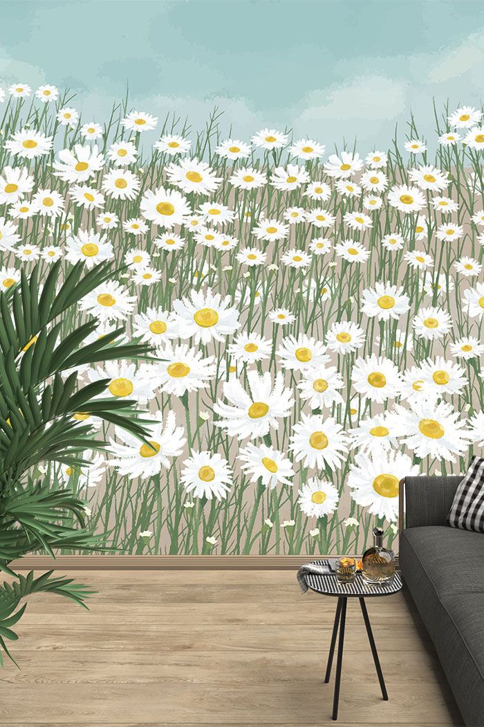 white-daisy-flowers-art-wallpaper-tall-view