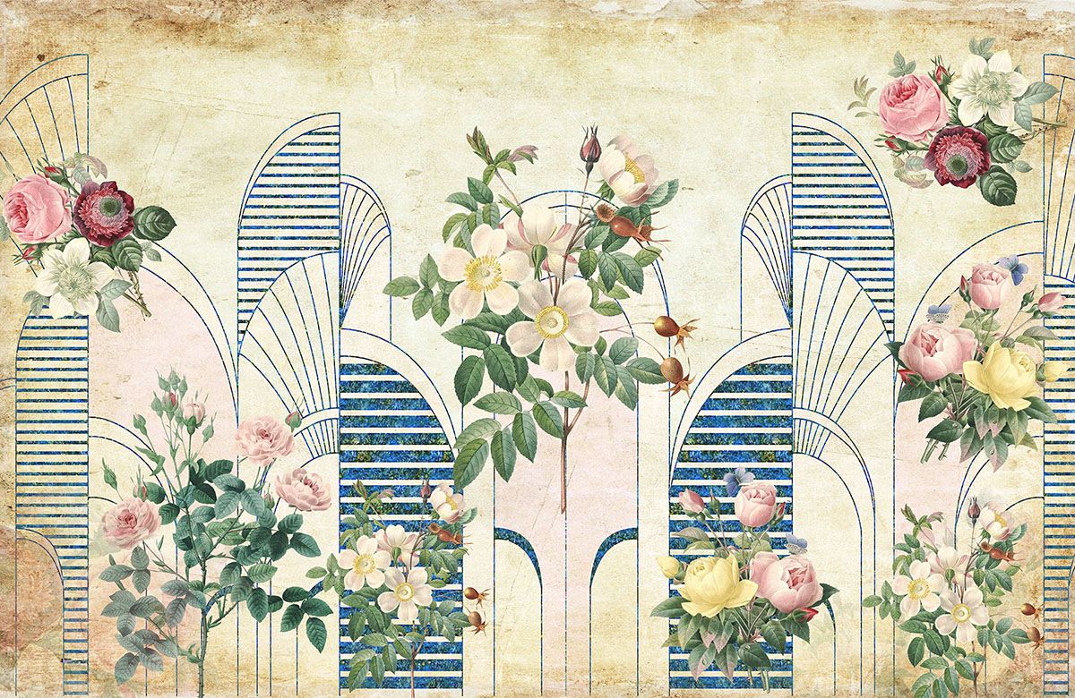 vintage-floral-arch-bloom-wallpaper-view