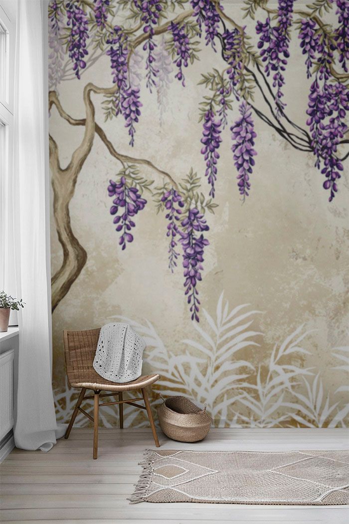 lavender-wisteria-bloom-wallpaper-tall-view