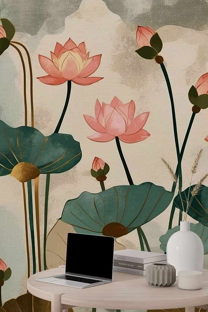 sacred-lotus-blossom-wallpaper-tall-view