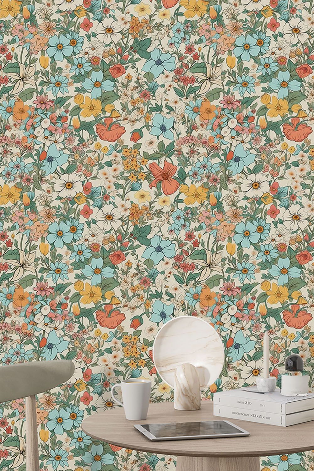 colourful-flower-wallpaper-on-high-wall