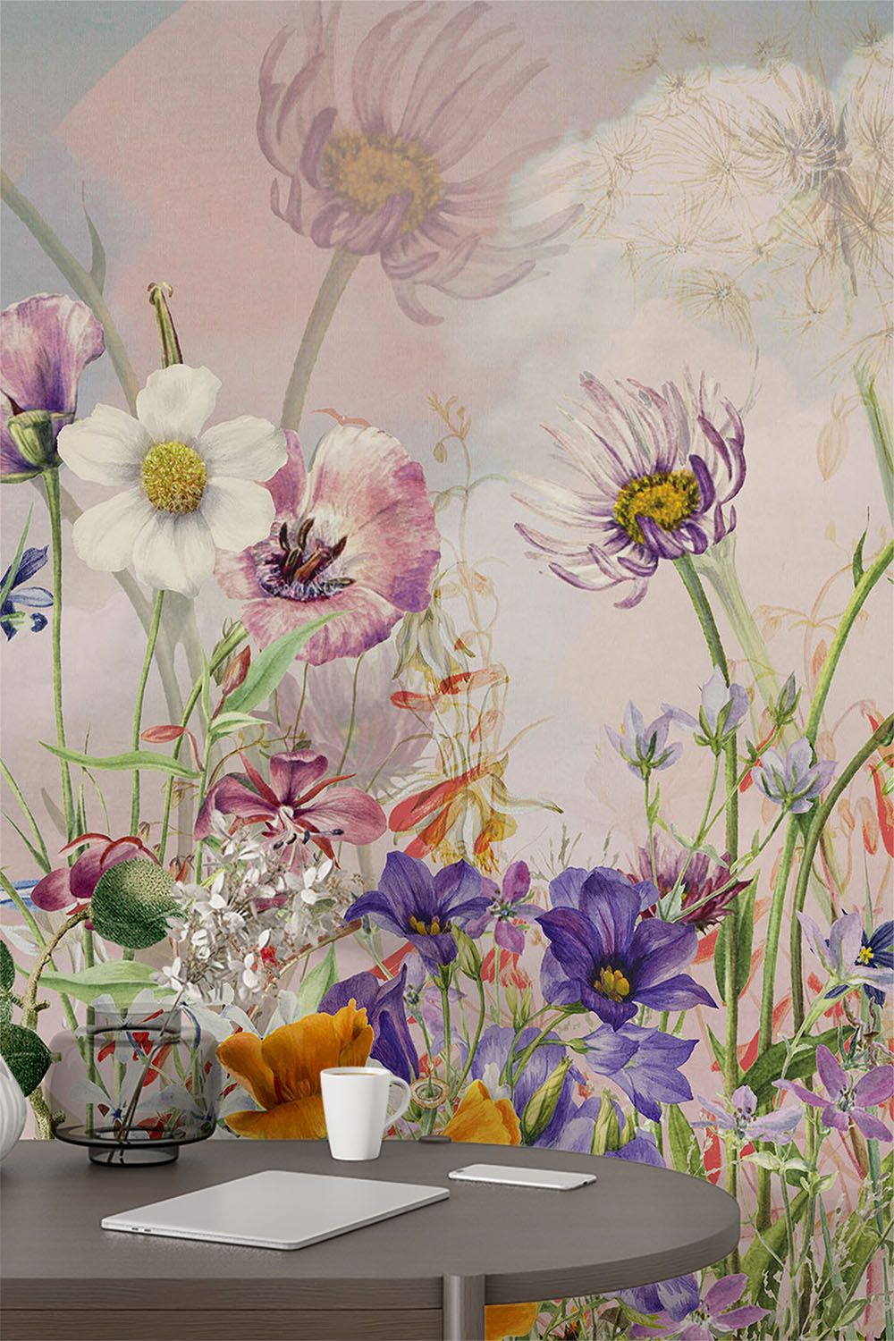 floral-leaf-wallpaper-on-high-wall