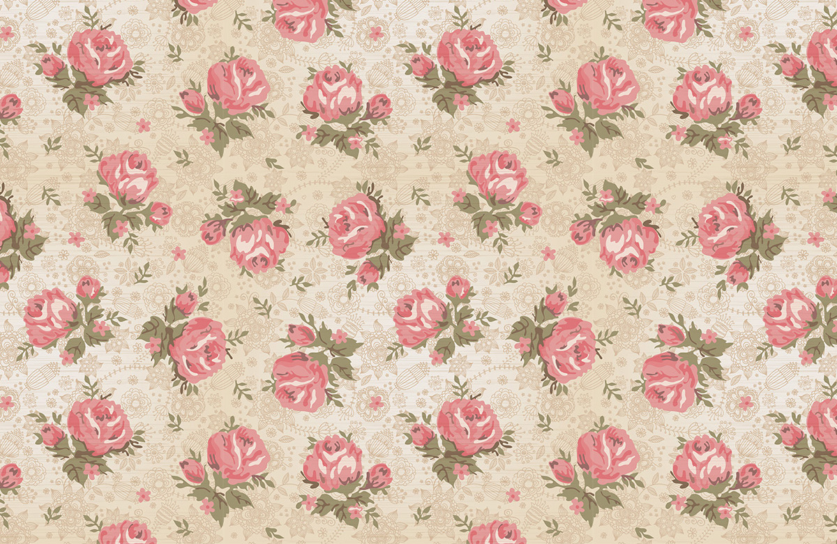 rose-vintage-wallpaper-design