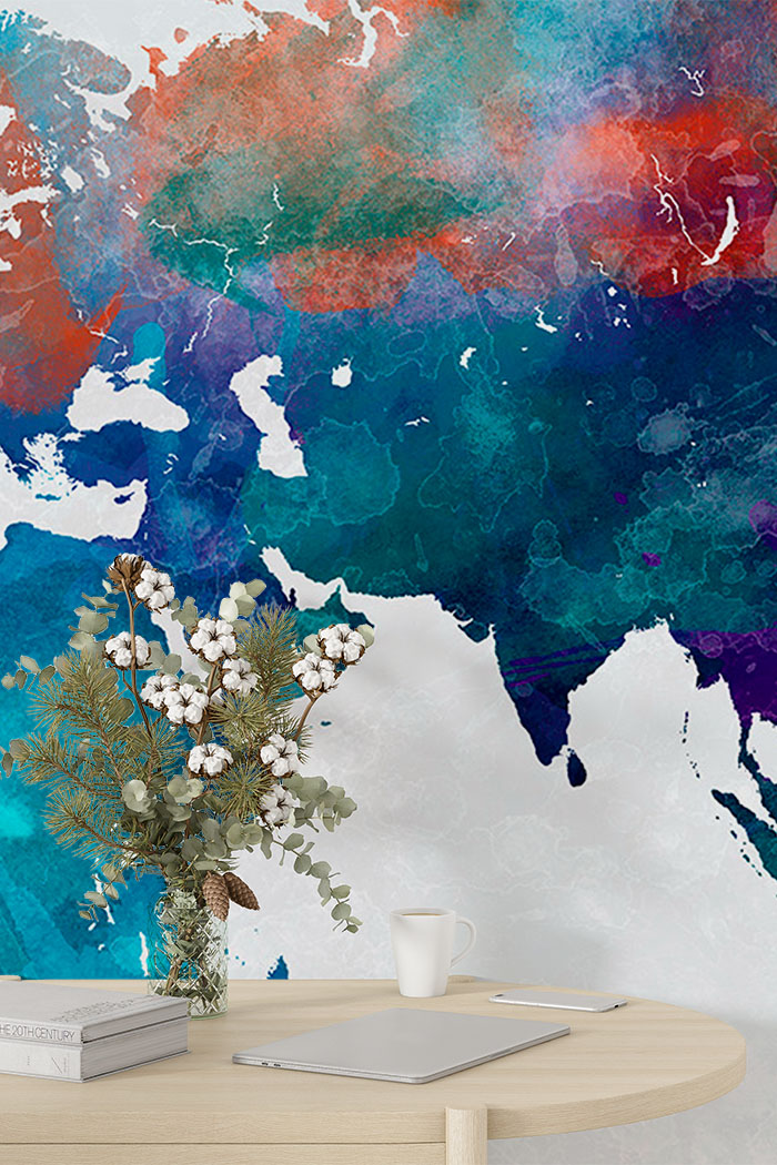 watercolour-world-map-wall-wallpaper-high-image