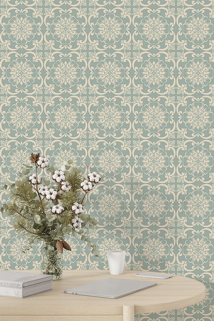 green-tile-wallpaper-tall-view