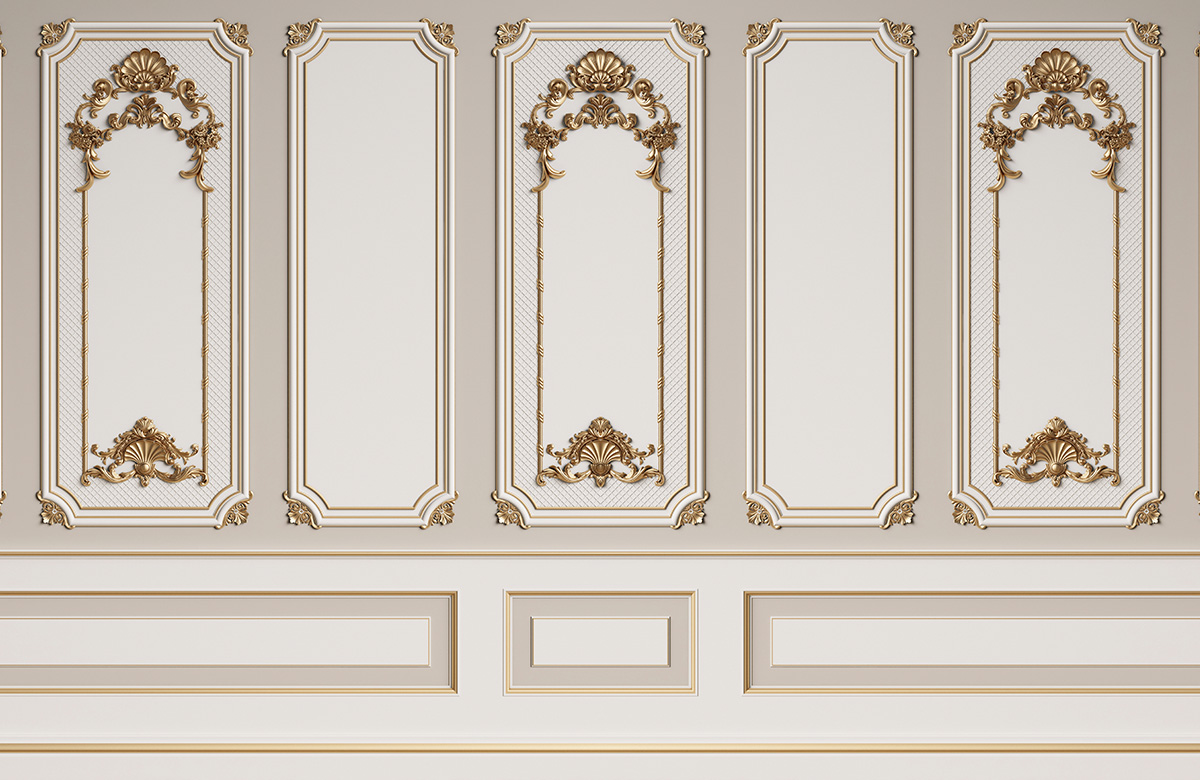 golden-wall-moulding-chair-railing-murals-only-image