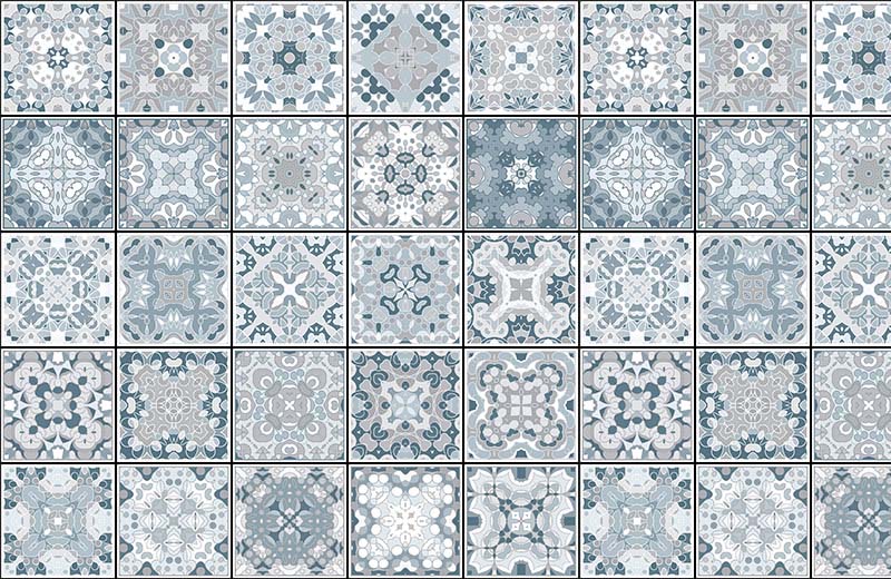 blue-tile-wallpaper-design