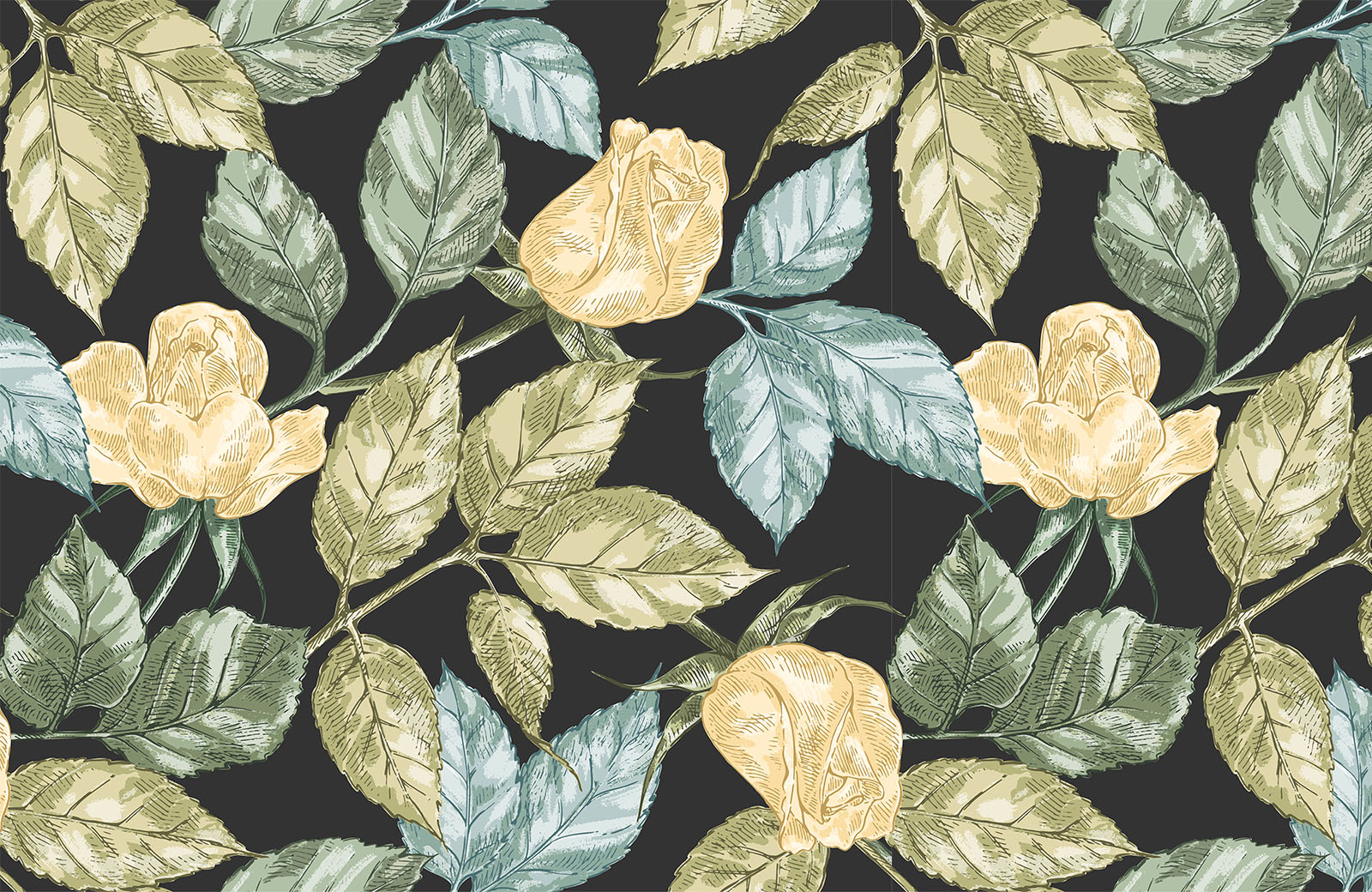 black-and-gold-leaf-wallpaper-image