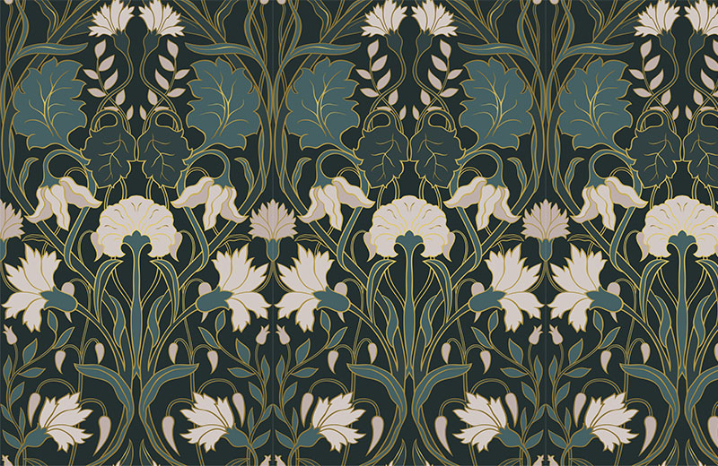 black-damask-wallpaper-design