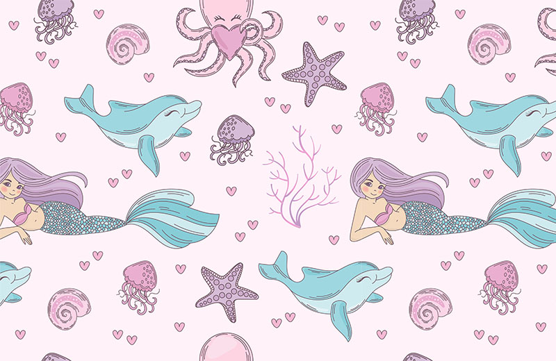 mermaid-wallpaper-design-only