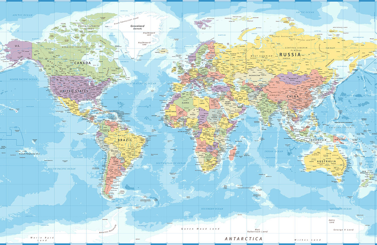 blue-map-design-Singular design large mural