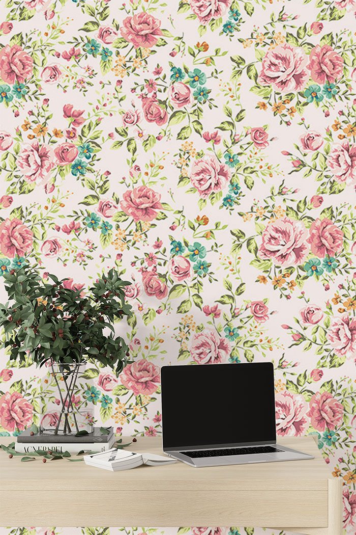 rose-wallpaper-for-wall-on-high-wall