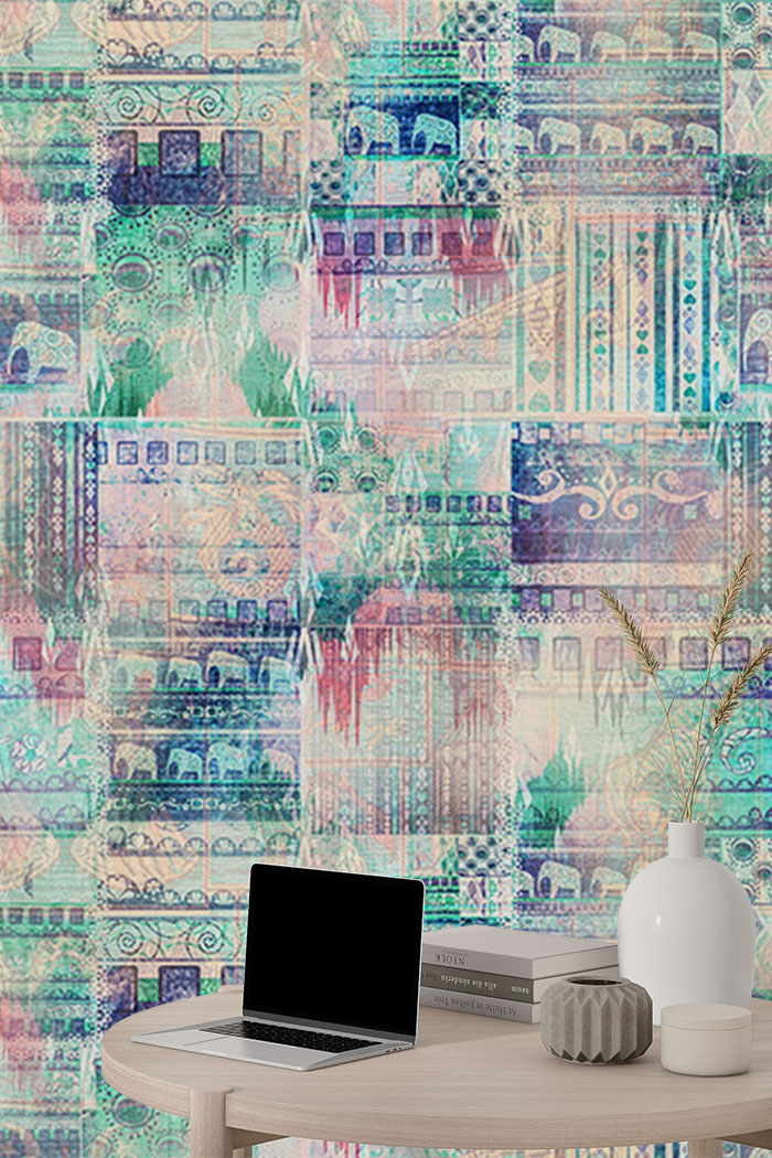 elephant-pattern-wallpaper-tall-wall