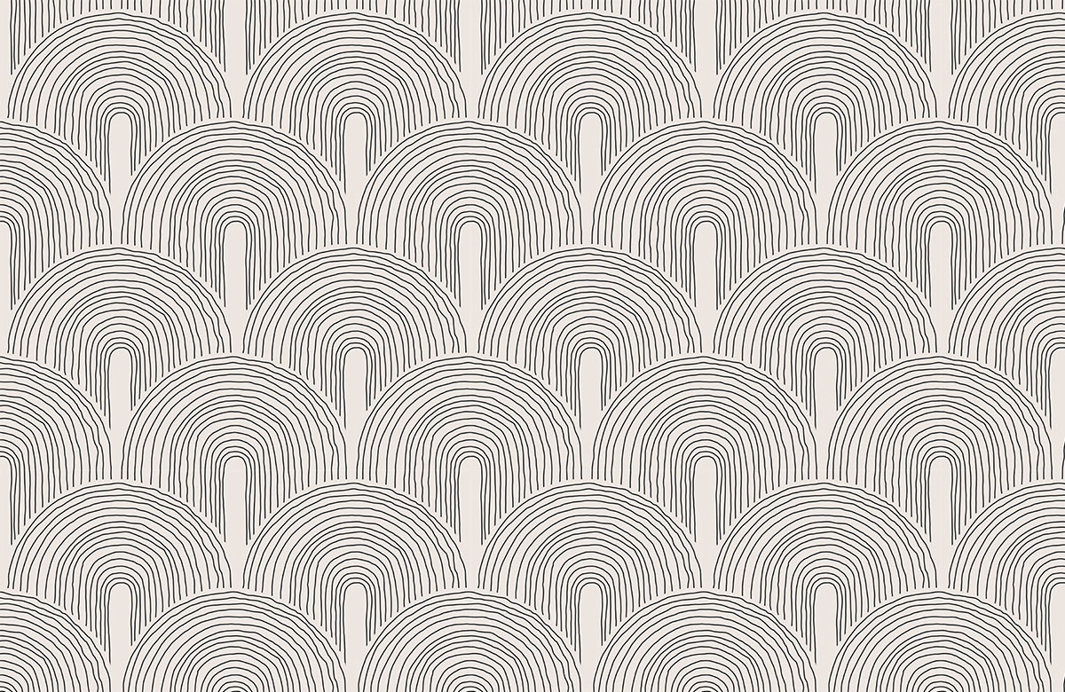 beige-circle-design-Seamless design repeat pattern wallpaper-roll