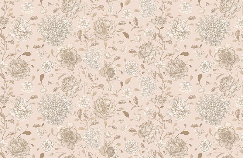 floral-wallpaper-living-room-design