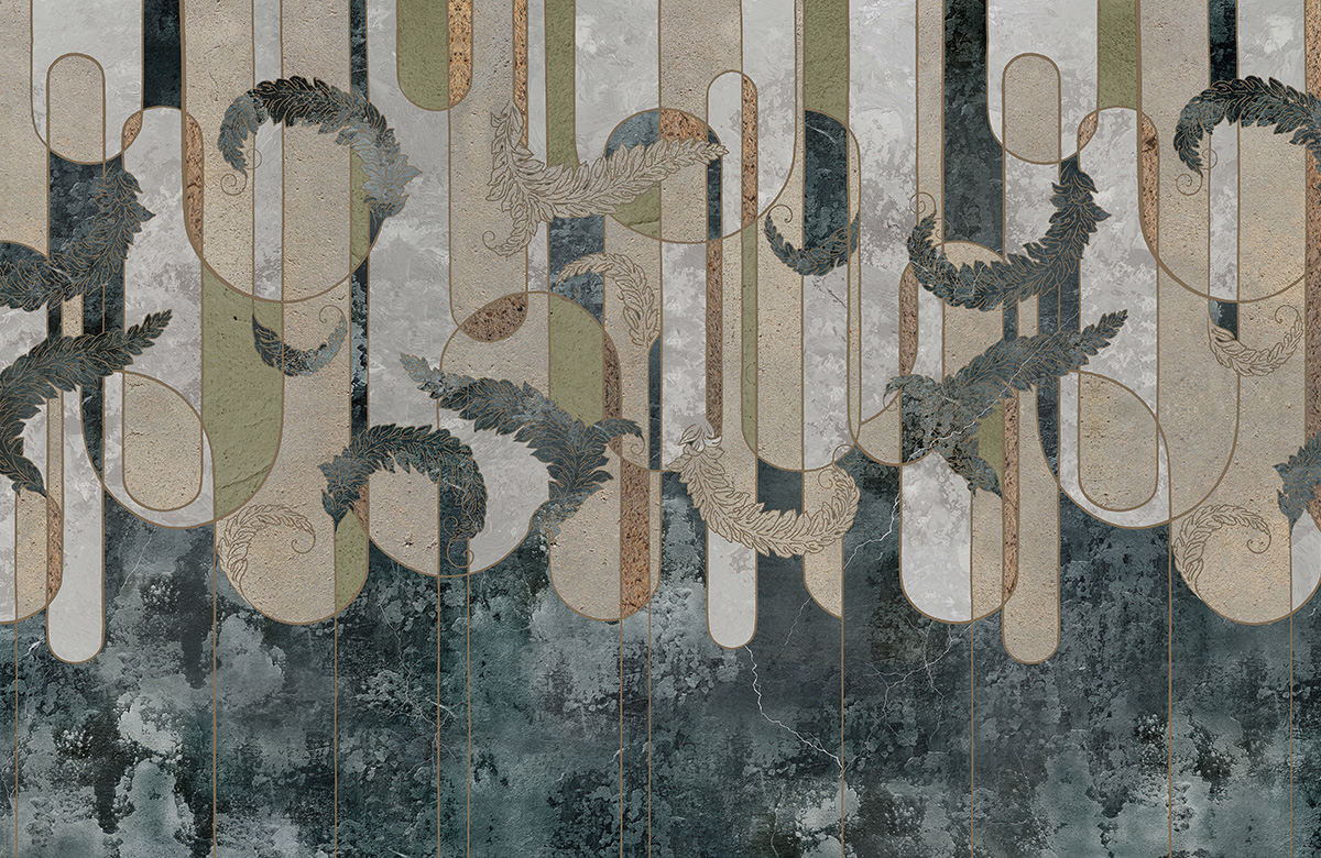 baroque-design-on-grunge-wall-murals-only-image