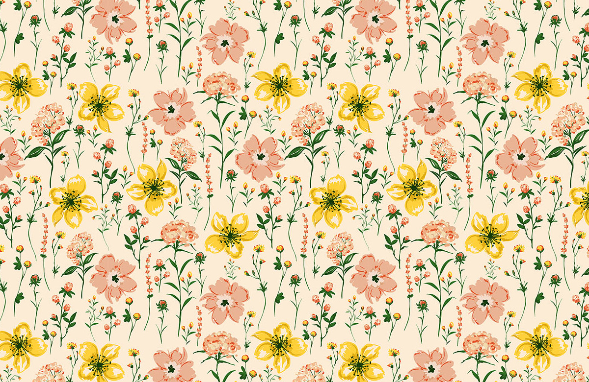 yellow-flower-wallpaper-for-walls-design
