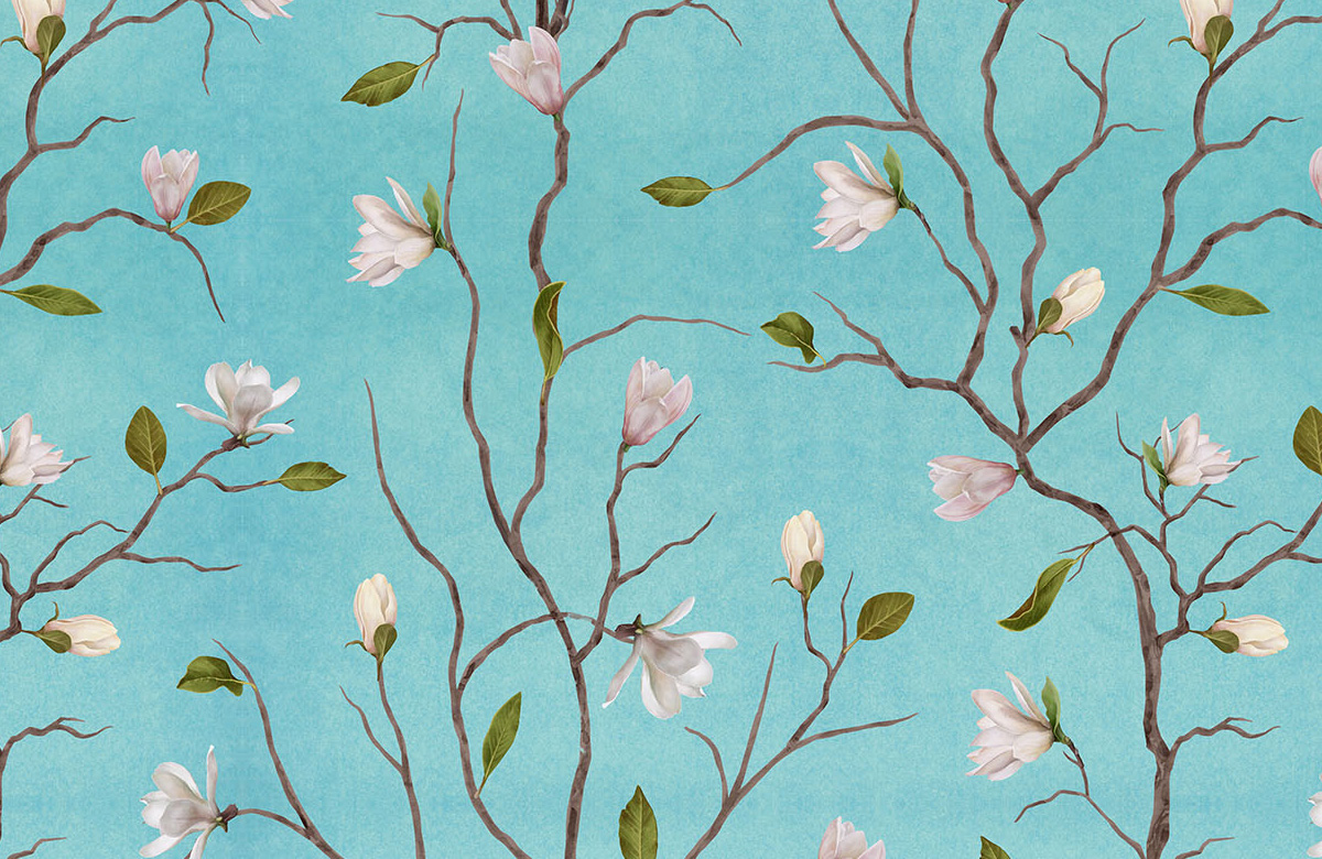 blue-floral-wallpaper-for-walls-design
