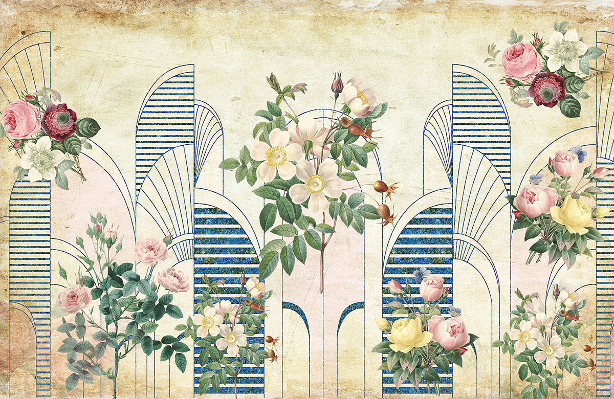 vintage-floral-arch-bloom-wallpaper-view