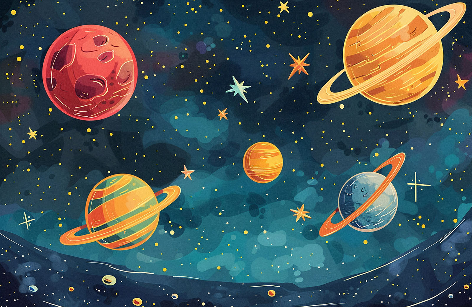 watercolour-planets-wallpaper-detailed-view
