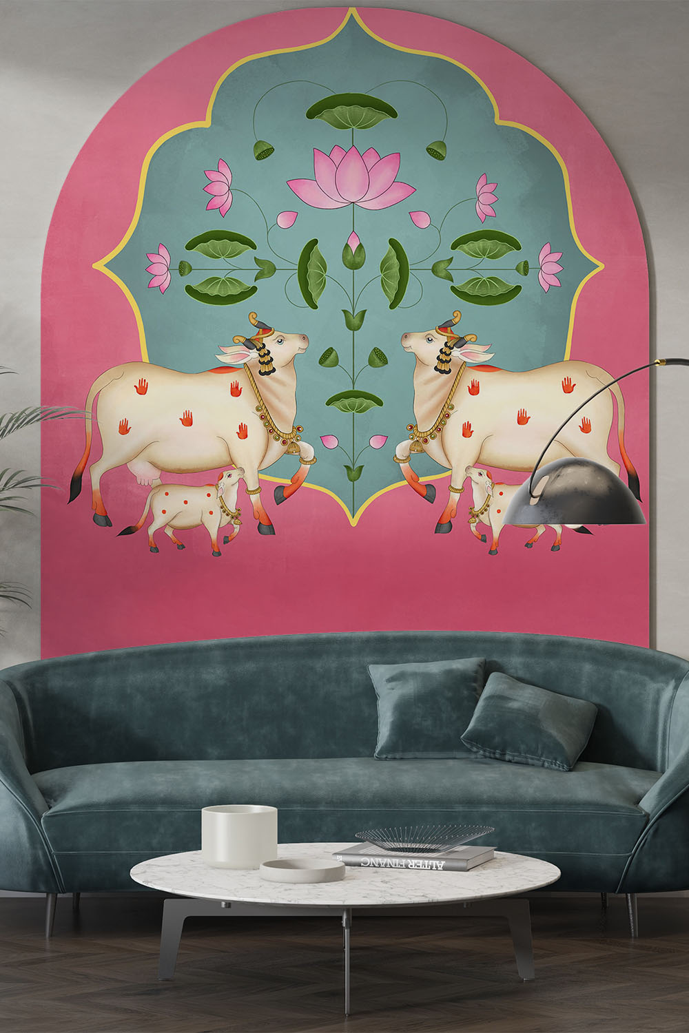 lotus-wallpaper-for-wall-tall-wall